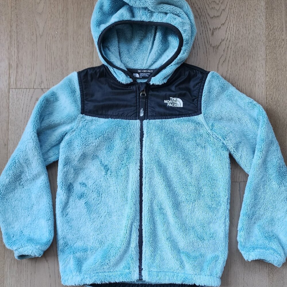 Girls The North Face plush fleece jacket